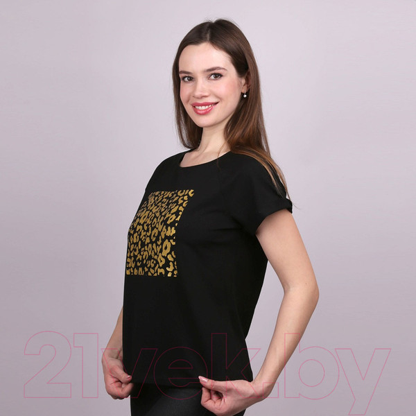 Изображение товара Футболка Verally 431П-2 (р.170,176-88-94, гепард на черном)