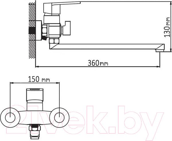 Изображение товара Смеситель Wisent WP2230