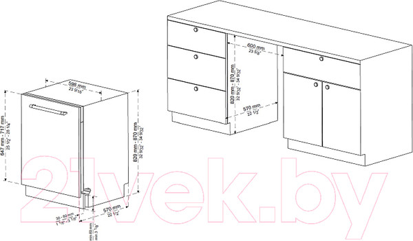 Изображение товара Посудомоечная машина Korting KDI 60488
