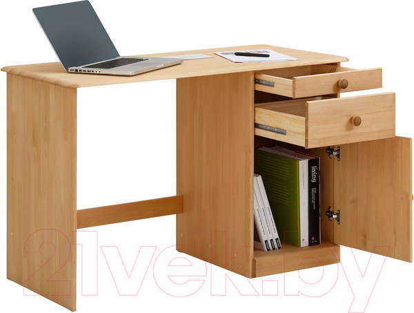 Изображение товара Письменный стол Dipriz Вадим / Д.4246 (белый/лак)