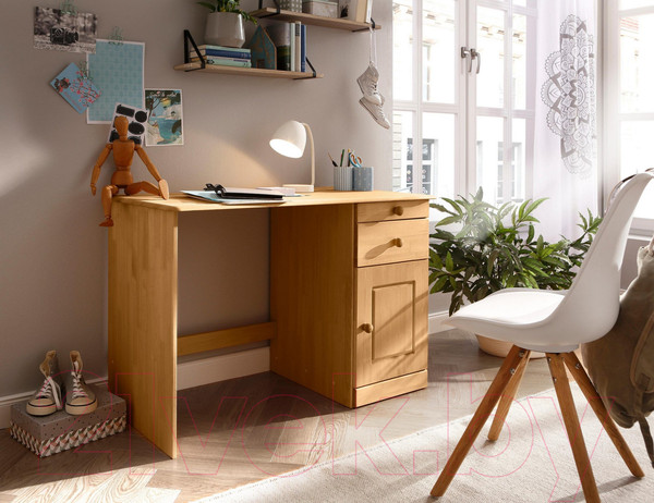 Изображение товара Письменный стол Dipriz Вадим / Д.4246 (белый/лак)