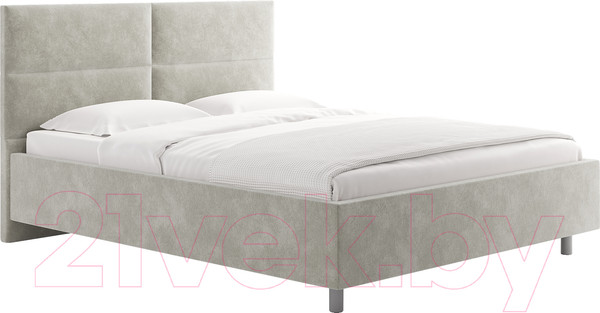 Изображение товара Каркас кровати Сонум Omega 180x200 (микровелюр светло-серый)
