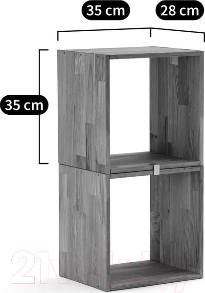 Изображение товара Полка Dipriz Эдгар / Д.90013.3 (черный дуб/бейц масло)