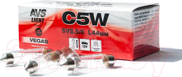 Изображение товара Комплект автомобильных ламп AVS Vegas A78192S (10шт)