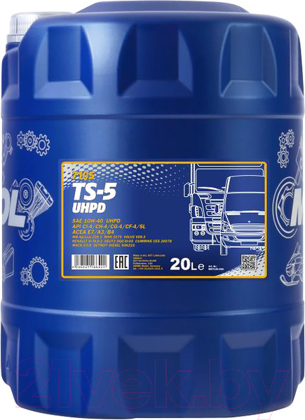 Изображение товара Моторное масло Mannol TS-5 10W40 CI-4/SL / MN7105-20 (20л)