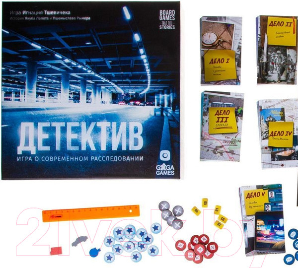 Изображение товара Настольная игра GaGa Детектив. Игра о современном расследовании / GG134