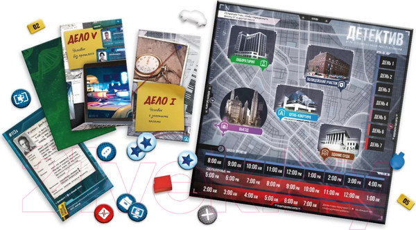 Изображение товара Настольная игра GaGa Детектив. Игра о современном расследовании / GG134