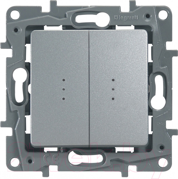 Изображение товара Выключатель Legrand Etika 672416 (алюминий)