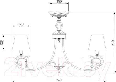 Изображение товара Люстра Евросвет Incanto 60069/8 (серебристый)