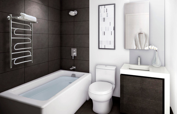 Изображение товара Полотенцесушитель водяной GRANULA Браво 50x100 с полкой (боковое подключение, левое)