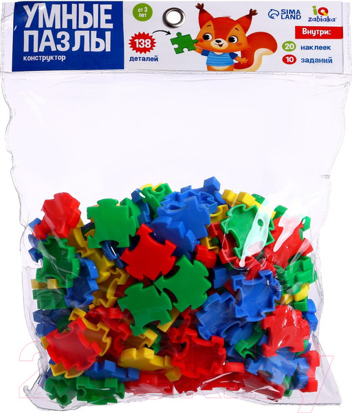 Изображение товара Развивающий игровой набор Zabiaka Умные пазлы / 6914563
