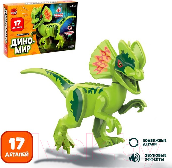 Изображение товара Игрушка-конструктор Unicon Диномир Велоцераптор / 7761135