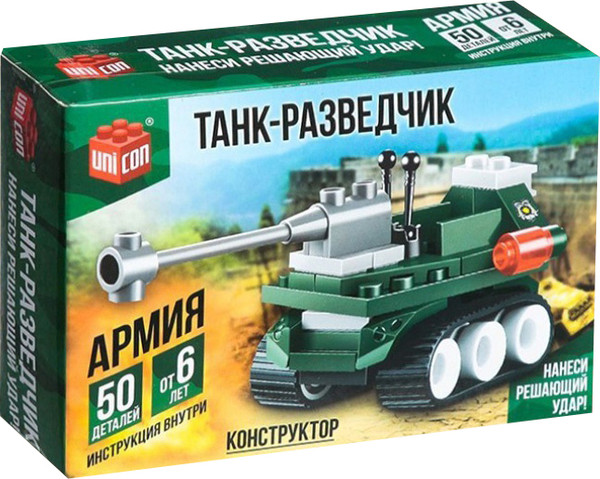 Изображение товара Конструктор Unicon Танк-разведчик / 1355192