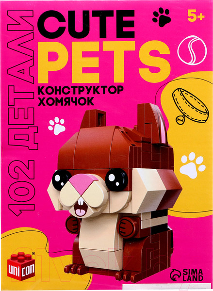 Изображение товара Конструктор Unicon Cute pets Хомячок / 9278947