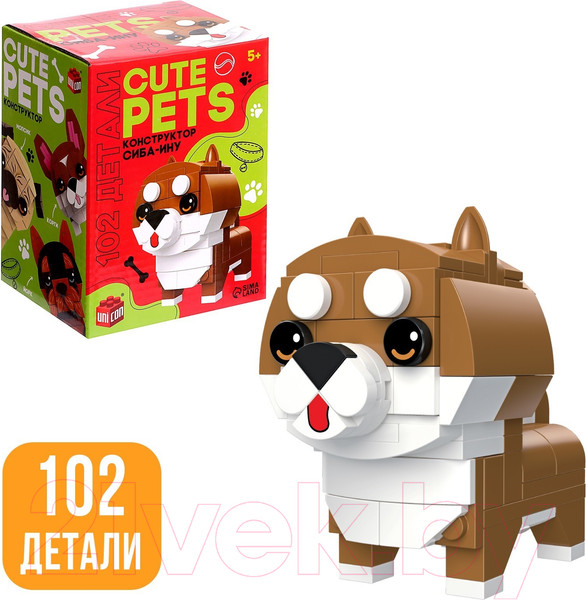 Изображение товара Конструктор Unicon Cute pets Сиба-Ину / 9278945