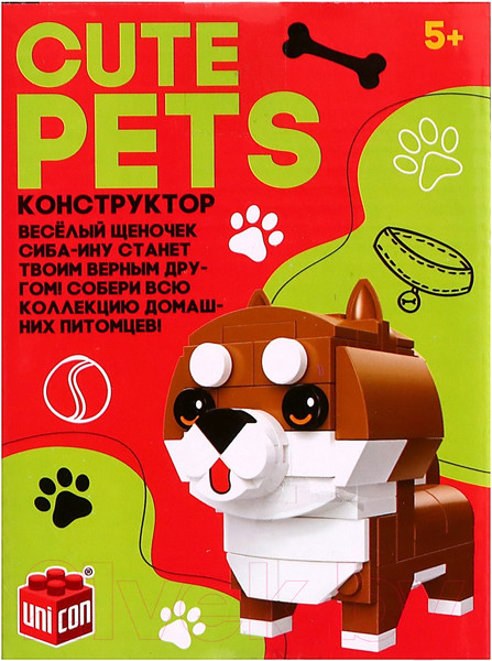 Изображение товара Конструктор Unicon Cute pets Сиба-Ину / 9278945