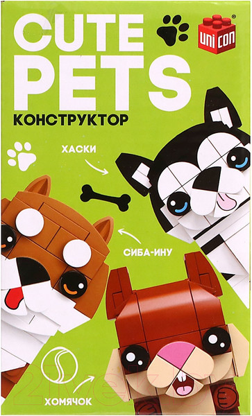 Изображение товара Конструктор Unicon Cute pets Сиба-Ину / 9278945