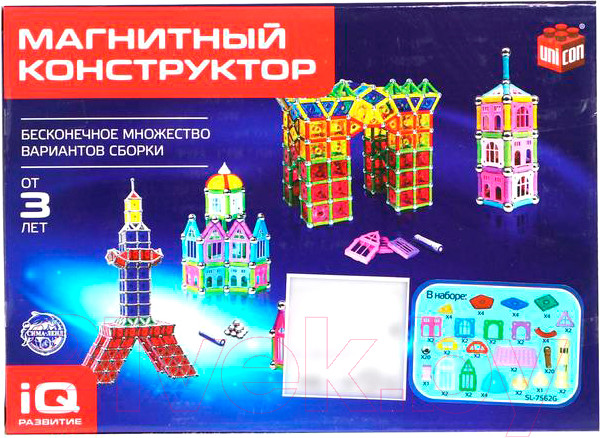 Изображение товара Конструктор магнитный Unicon Сказочный замок / 1387371