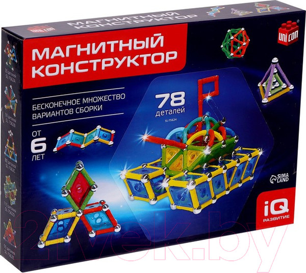 Изображение товара Конструктор магнитный Unicon Необычные фигуры / 1387365