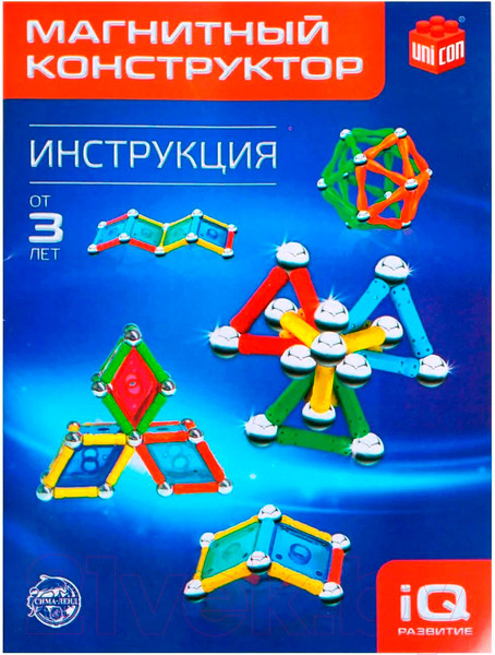 Изображение товара Конструктор магнитный Unicon Необычные фигуры / 1387368