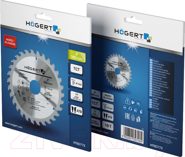 Изображение товара Пильный диск Hoegert HT6D773