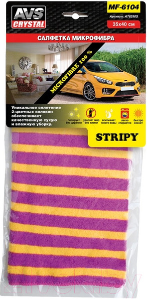 Изображение товара Салфетка для автомобиля AVS MF-6104 / A78290S