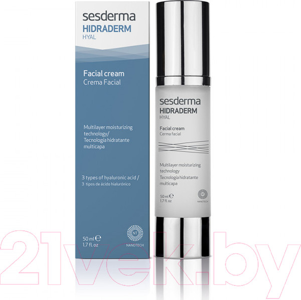 Изображение товара Крем для лица Sesderma Hidraderm Hyal Увлажняющий (50мл)