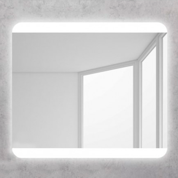 Изображение товара Зеркало Пекам Auris 80x70 / Auris-80x70 (с подсветкой, с механической клавишей)