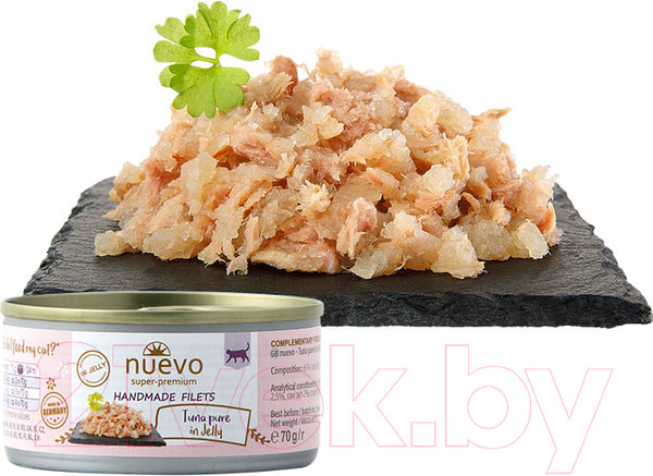 Изображение товара Влажный корм для кошек Nuevo Из филе тунца в желе / 95024 (70г)