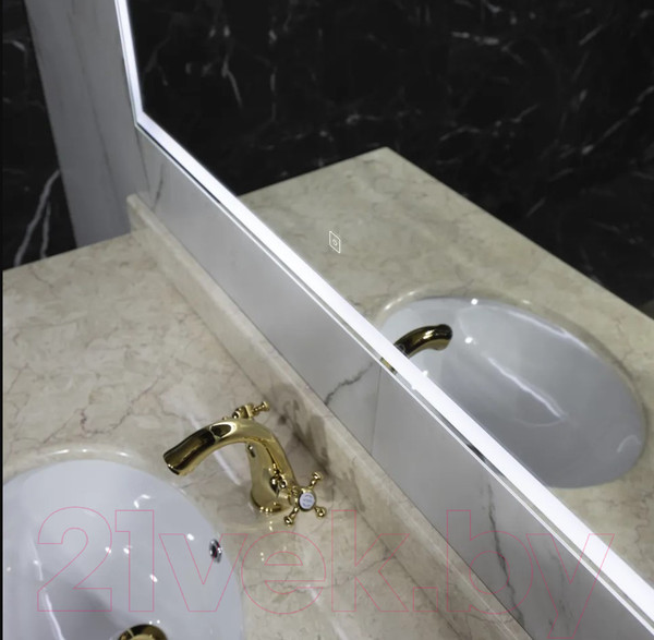 Изображение товара Зеркало Пекам Greta 110x80 / greta-110x80s (с подсветкой, с сенсором на прикосновение)