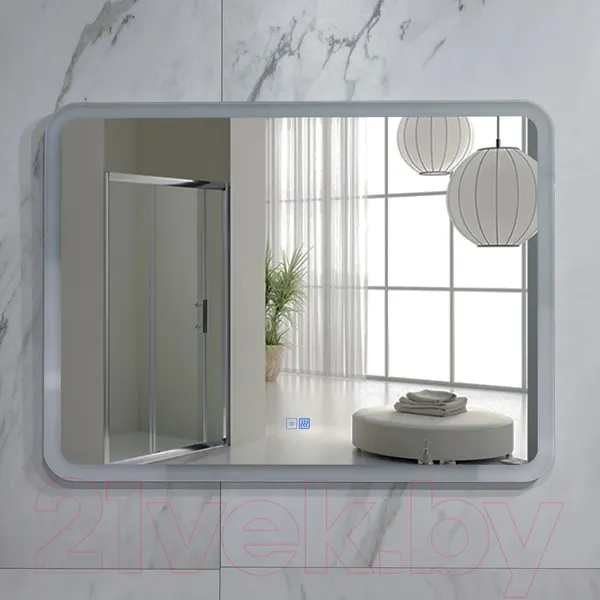 Изображение товара Зеркало Пекам Marta 140x80 / marta-140x80sp (с подсветкой, с двойным сенсором на прикосновение, подогрев)