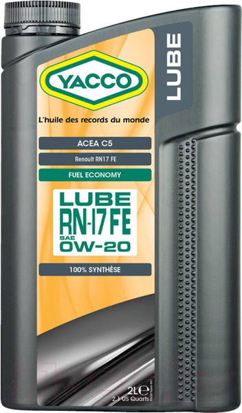 Изображение товара Моторное масло Yacco Lube RN17 0W20 FE (2л)