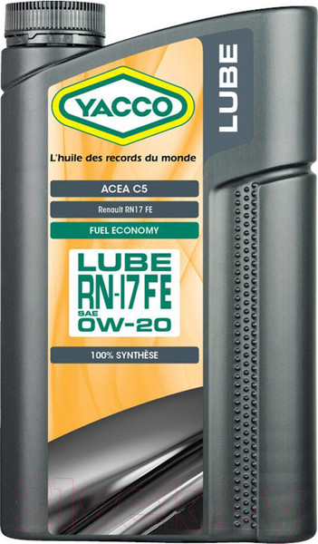 Изображение товара Моторное масло Yacco Lube RN17 0W20 FE (5л)