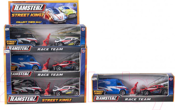Изображение товара Набор игрушечных автомобилей Teamsterz Гоночная команда / 1417075
