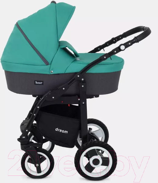Изображение товара Детская универсальная коляска Rant Dream 2 в 1 (08, серый/темно-зеленый)