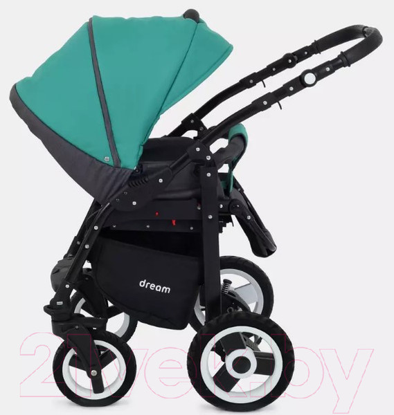 Изображение товара Детская универсальная коляска Rant Dream 2 в 1 (08, серый/темно-зеленый)