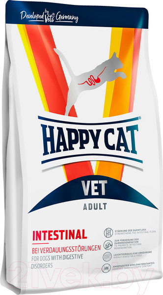Изображение товара Сухой ветеринарный корм для кошек Happy Cat Vet Diet Intestinal Adult (1кг)
