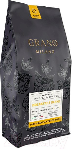Изображение товара Кофе в зернах Grano Milano Breakfast Blend (1кг)
