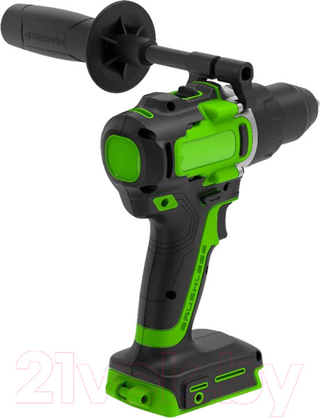 Изображение товара Аккумуляторная дрель-шуруповерт Greenworks GD24DD90 бесщеточная 24V / 3707507 (без АКБ и ЗУ)