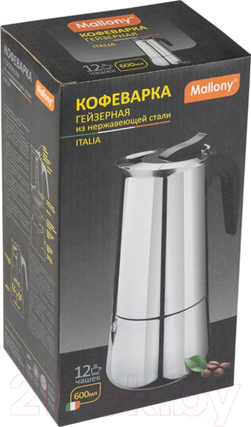 Изображение товара Гейзерная кофеварка Mallony Italia 104760