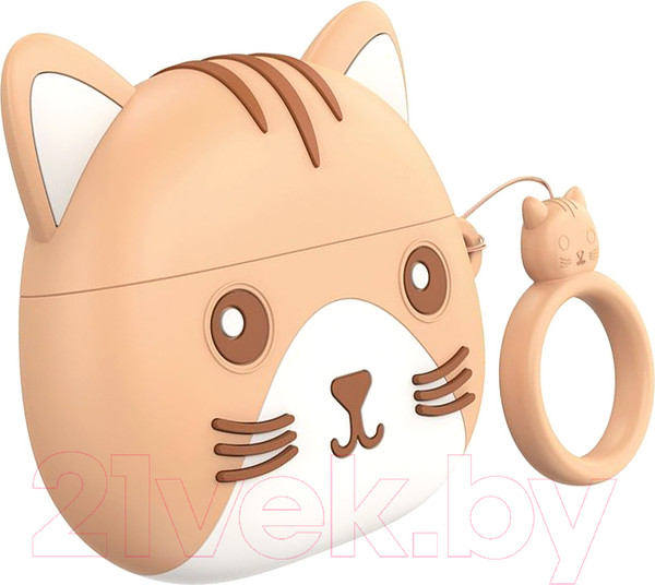 Изображение товара Наушники детские Hoco EW46 TWS (кошка цвета хаки)