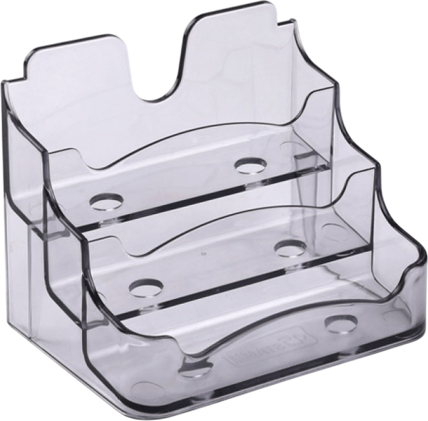 Изображение товара Подставка настольная Стамм Для визиток / ВТ12 (тонированный серый)