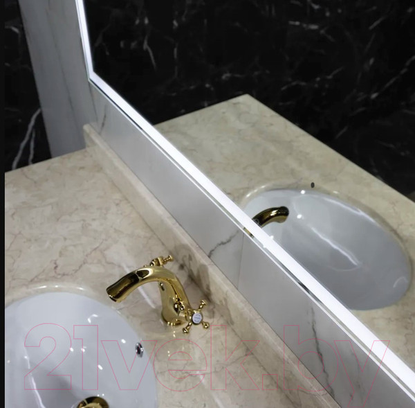 Изображение товара Зеркало Пекам Greta 140x80 / greta-140x80B (с подсветкой, с бесконтактным сенсором)