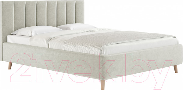 Изображение товара Каркас кровати Сонум Alma 160x200 (микровелюр светло-серый)