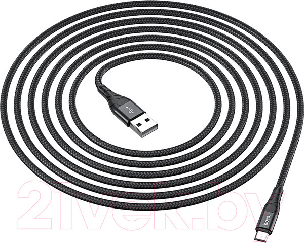 Изображение товара Кабель Hoco DU02 Plus Micro (2м, черный)