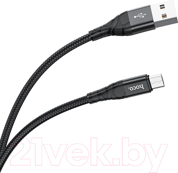 Изображение товара Кабель Hoco DU02 Plus Micro (2м, черный)