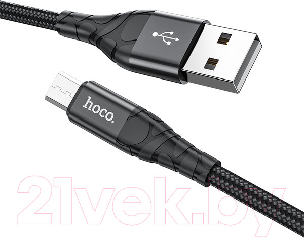 Изображение товара Кабель Hoco DU02 Plus Micro (2м, черный)
