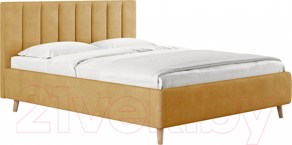 Изображение товара Каркас кровати Сонум Alma 160x200 (замша горчичный)