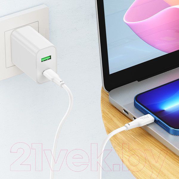 Изображение товара Кабель Hoco X93 Type-C to Type-C 240W (1м, белый)