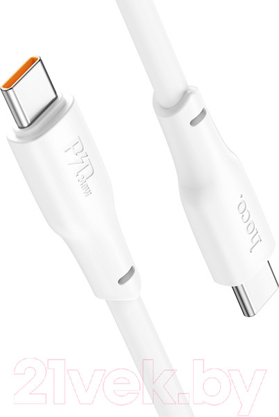 Изображение товара Кабель Hoco X93 Type-C to Type-C 240W (2м, белый)